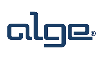 Logo da Alge, um cliente
